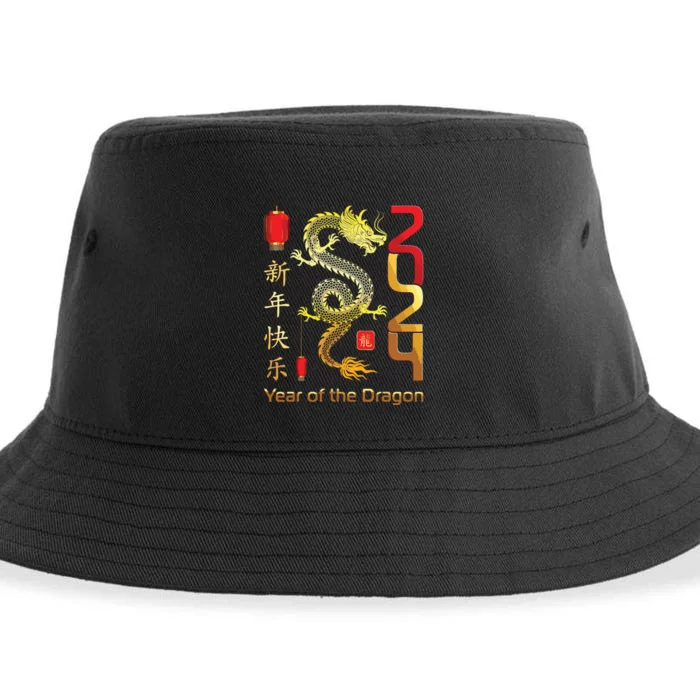 Year Of The Dragon 2024 Lunar New Year Chinese New Year 2024 Sustainable Bucket Hat