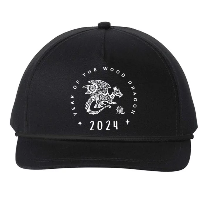 Year Of The Dragon 2024 Zodiac Chinese New Year 2024 Snapback Five-Panel Rope Hat