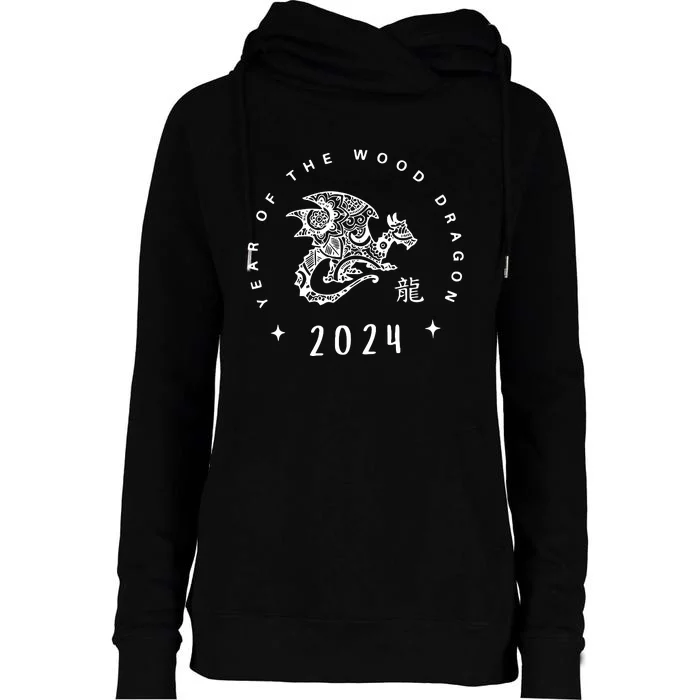 Year Of The Dragon 2024 Zodiac Chinese New Year 2024 Womens Funnel Neck