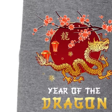 Year Of The Dragon 2024 Lunar New Year Chinese New Year 2024 Doggie 3-End Fleece Hoodie