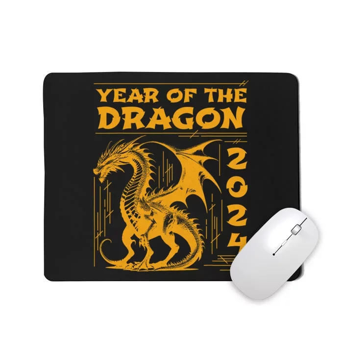 Year Of The Dragon 2024 Lunar New Year Chinese New Year 2024 Mousepad