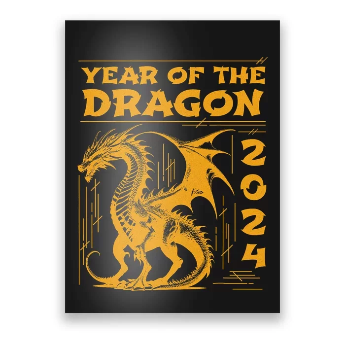 Year Of The Dragon 2024 Lunar New Year Chinese New Year 2024 Poster