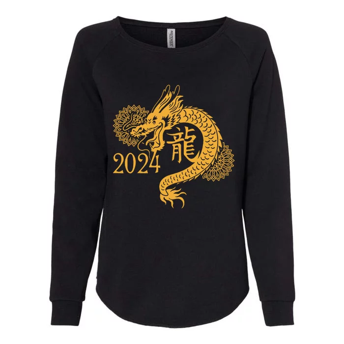 Year Of The Dragon 2024 Chinese New Year Zodiac Lunar Womens California Wash Sweatshirt