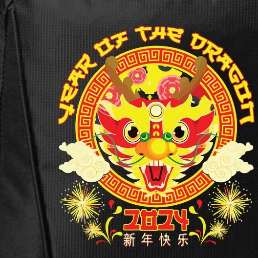 Year Of The Dragon 2024 Lunar New Year 2024 Chinese New Year City Backpack