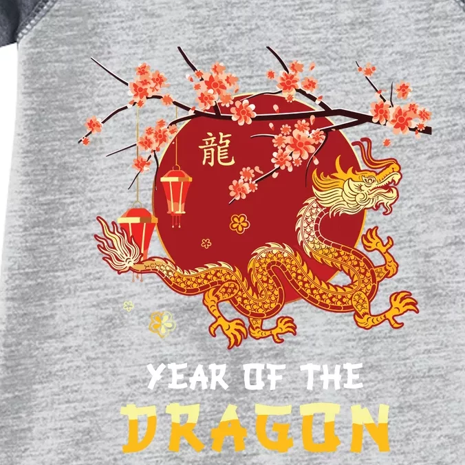 Year Of The Dragon 2024 Lunar New Year Chinese New Year 2024 Infant Baby Jersey Bodysuit