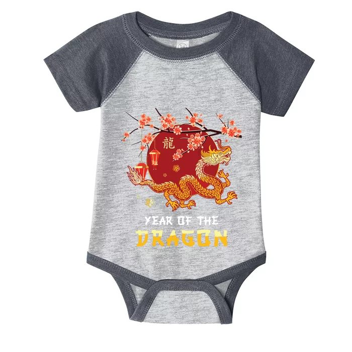 Year Of The Dragon 2024 Lunar New Year Chinese New Year 2024 Infant Baby Jersey Bodysuit