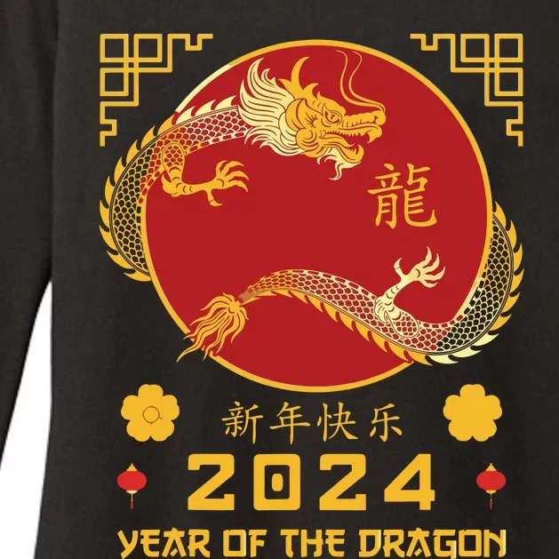 Year Of The Dragon 2024 Lunar New Year Chinese New Year 2024 Womens CVC Long Sleeve Shirt