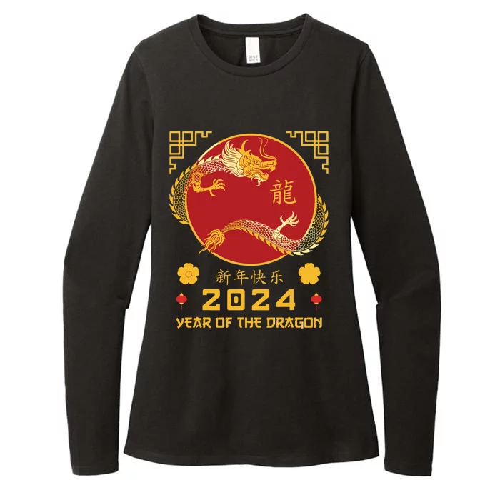 Year Of The Dragon 2024 Lunar New Year Chinese New Year 2024 Womens CVC Long Sleeve Shirt