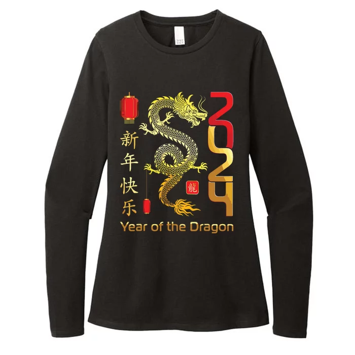 Year Of The Dragon 2024 Lunar New Year Chinese New Year 2024 Womens CVC Long Sleeve Shirt