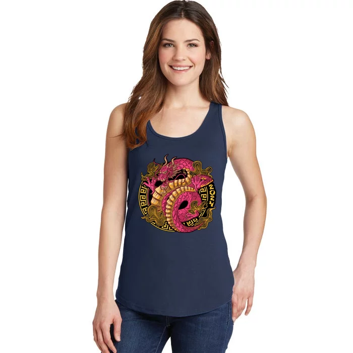 Year Of The Dragon Happy Chinese New Year 2024 Ladies Essential Tank