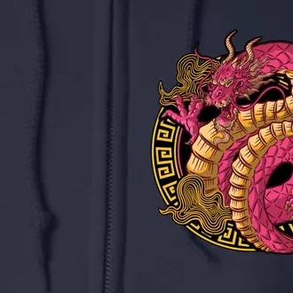 Year Of The Dragon Happy Chinese New Year 2024 Full Zip Hoodie