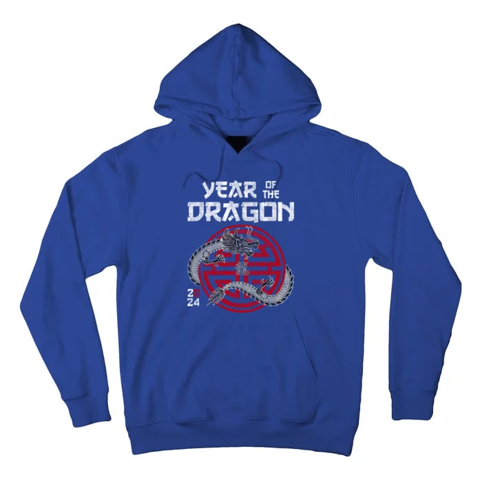 Year Of The Dragon 2024 Zodiac Chinese New Year 2024 Funny Gift Tall Hoodie