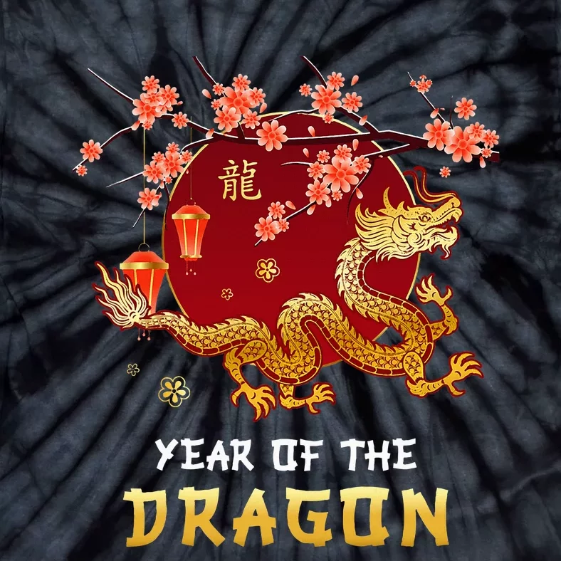 Year Of The Dragon 2024 Lunar New Year Chinese New Year 2024 Tie-Dye T-Shirt