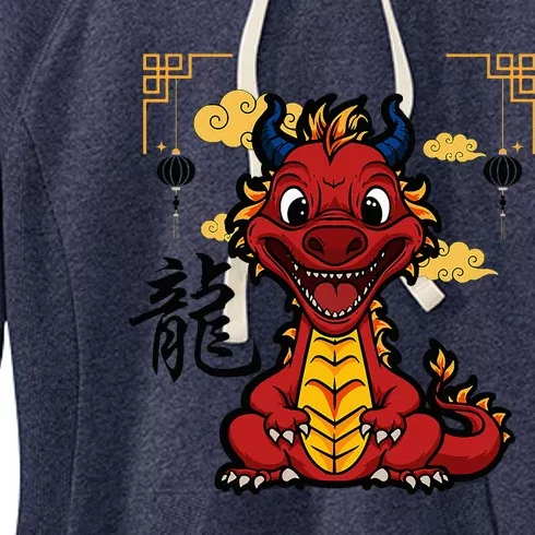 Year of the Dragon 2024 Chinese New Year Zodiac Lunar Women's Fleece Hoodie