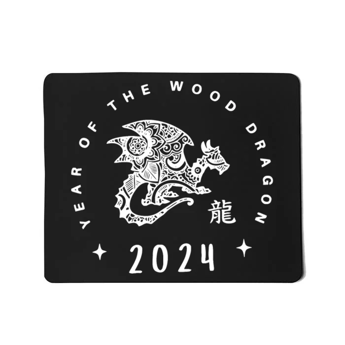 Year Of The Dragon 2024 Zodiac Chinese New Year 2024 Mousepad