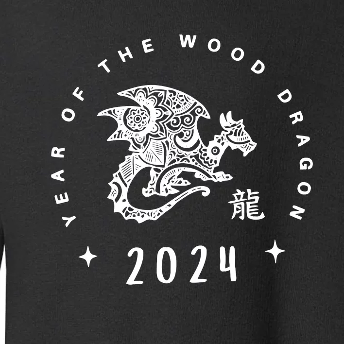 Year Of The Dragon 2024 Zodiac Chinese New Year 2024 Toddler Sweatshirt