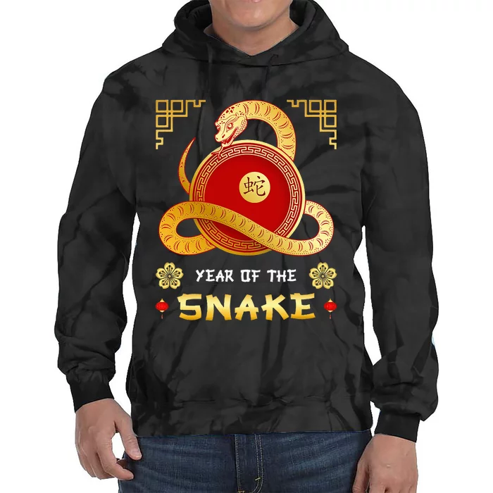 Year Of The Snake 2025 Lunar New Year Chinese New Year 2025 Tie Dye Hoodie