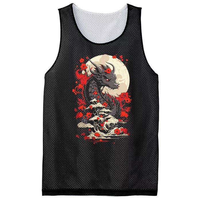 Year Of The Dragon Zodiac Lunar New Year 2024 Mesh Reversible Basketball Jersey Tank