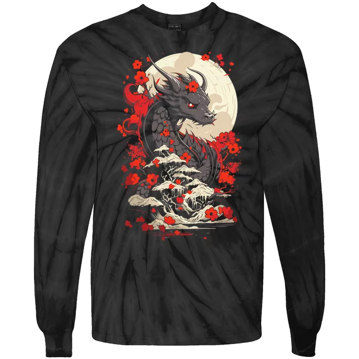 Year Of The Dragon Zodiac Lunar New Year 2024 Tie-Dye Long Sleeve Shirt