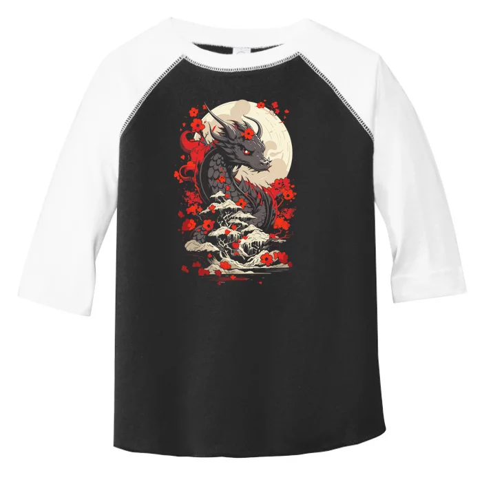 Year Of The Dragon Zodiac Lunar New Year 2024 Toddler Fine Jersey T-Shirt