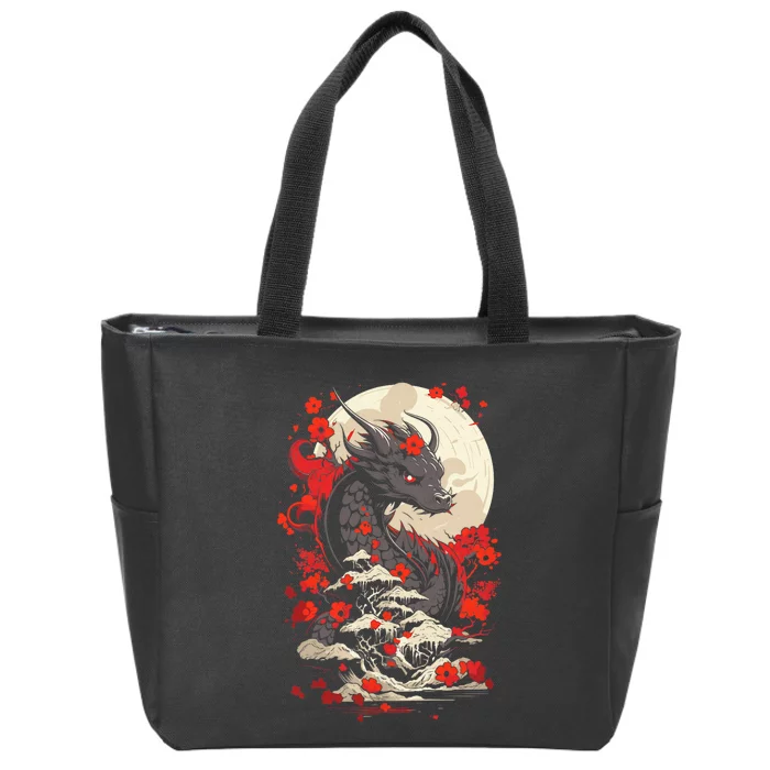 Year Of The Dragon Zodiac Lunar New Year 2024 Zip Tote Bag