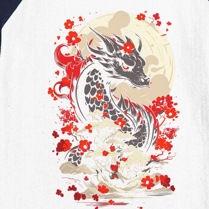 Year Of The Dragon Zodiac Lunar New Year 2024 Baseball Sleeve Shirt