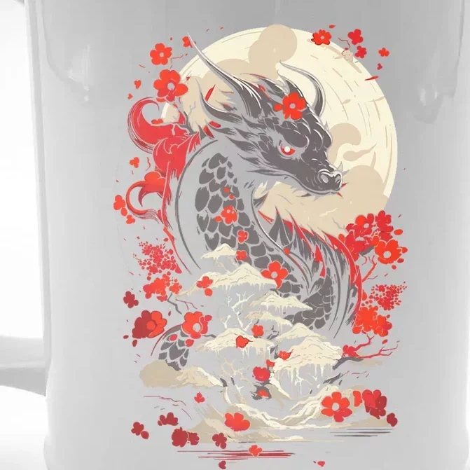 Year Of The Dragon Zodiac Lunar New Year 2024 Front & Back Beer Stein