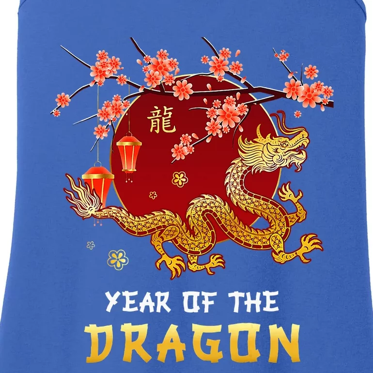 Year Of The Dragon 2024 Lunar New Year Chinese New Year 2024 Ladies Essential Tank