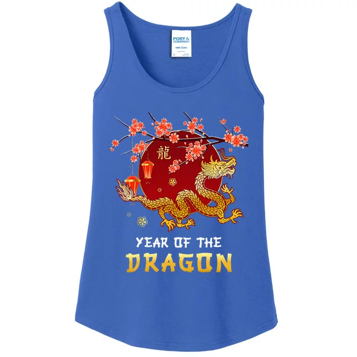 Year Of The Dragon 2024 Lunar New Year Chinese New Year 2024 Ladies Essential Tank