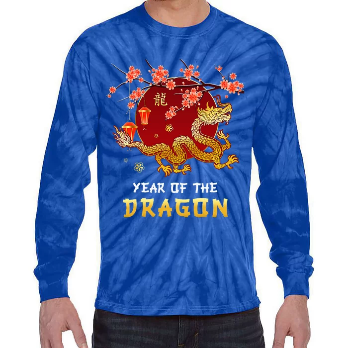 Year Of The Dragon 2024 Lunar New Year Chinese New Year 2024 Tie-Dye Long Sleeve Shirt