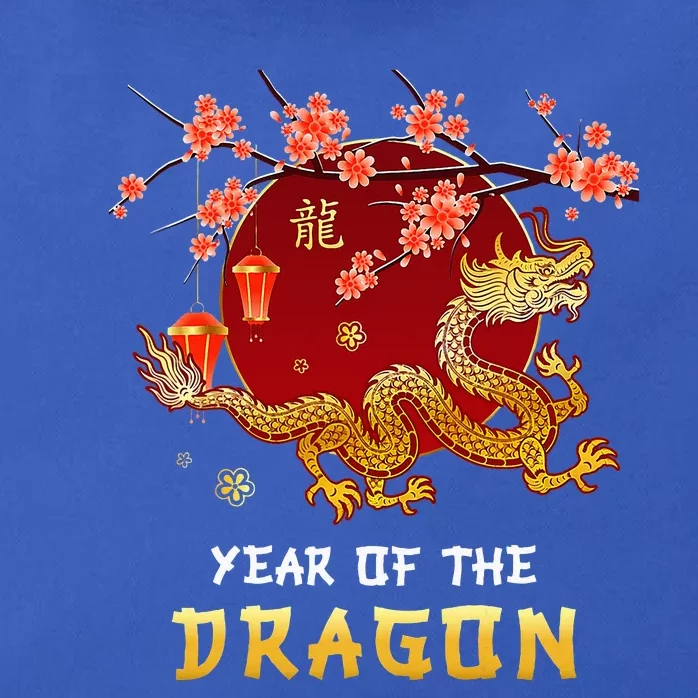 Year Of The Dragon 2024 Lunar New Year Chinese New Year 2024 Zip Tote Bag