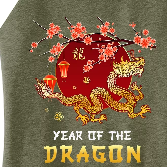 Year Of The Dragon 2024 Lunar New Year Chinese New Year 2024 Women’s Perfect Tri Rocker Tank