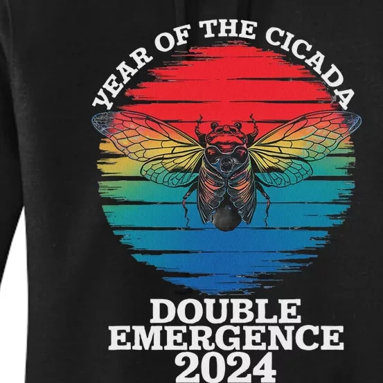 Year Of The Cicada 2024 Cicada Invasion Brood Xix Brood Xiii Women's Pullover Hoodie