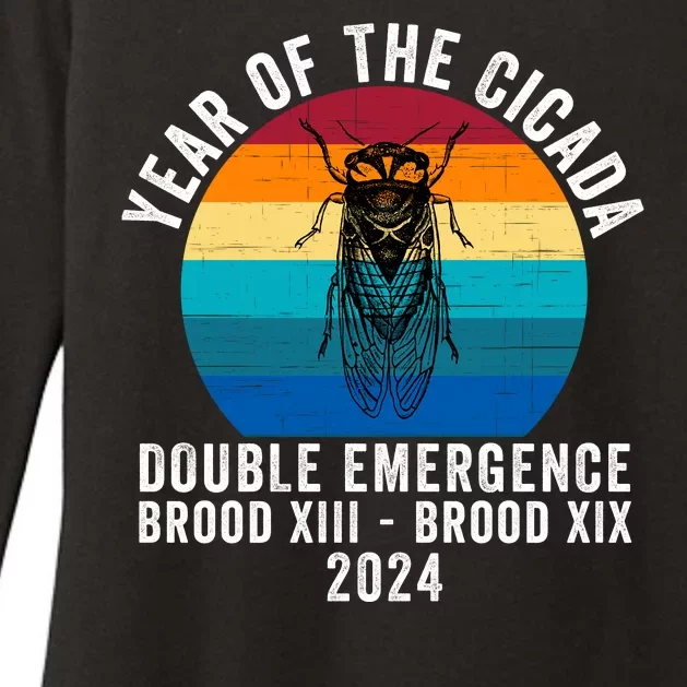 Year Of The Cicada Double Emergence Brood Xiii Brood Xix 2024 Womens CVC Long Sleeve Shirt