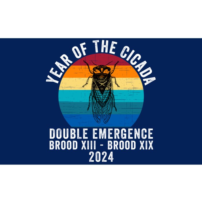 Year Of The Cicada Double Emergence Brood Xiii Brood Xix 2024 Bumper Sticker