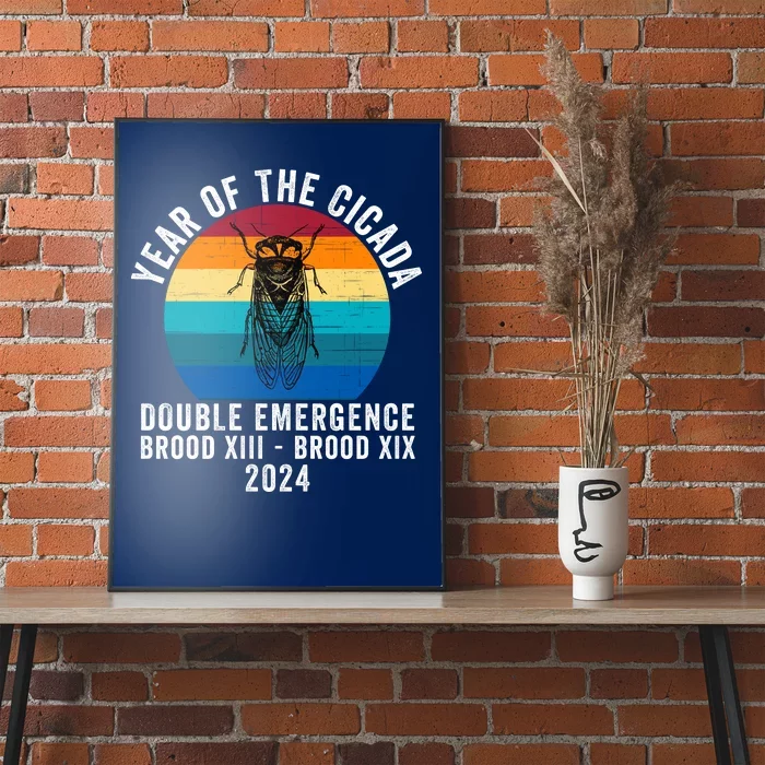 Year Of The Cicada Double Emergence Brood Xiii Brood Xix 2024 Poster