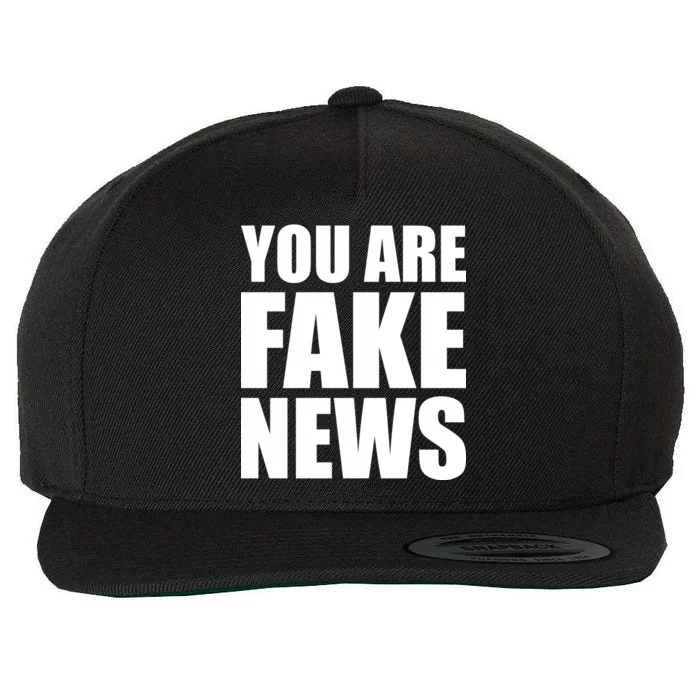 You Are Fake News #FAKENEWS Wool Snapback Cap