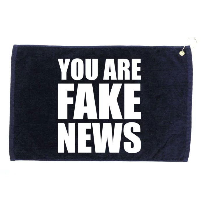 You Are Fake News #FAKENEWS Grommeted Golf Towel