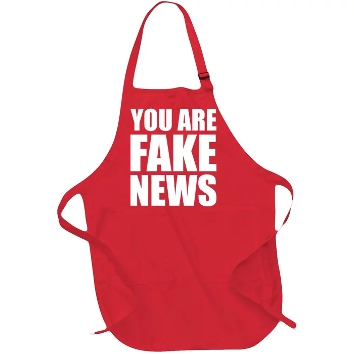 You Are Fake News #FAKENEWS Full-Length Apron With Pocket