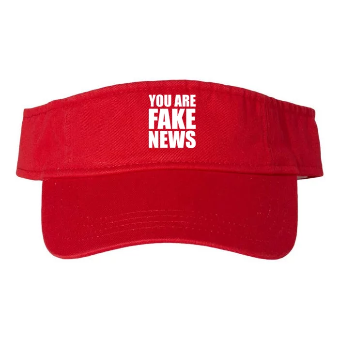 You Are Fake News #FAKENEWS Valucap Bio-Washed Visor