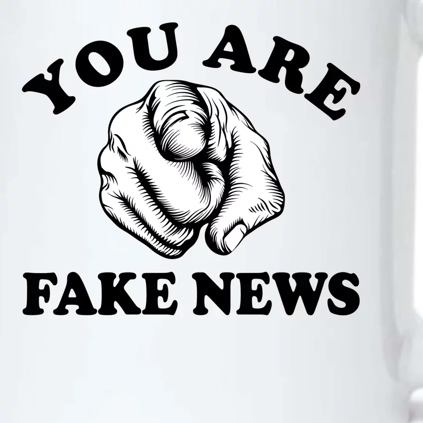 You Are Fake News Funny Trump Political Black Color Changing Mug