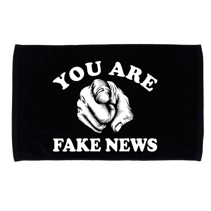 You Are Fake News Funny Trump Political Microfiber Hand Towel