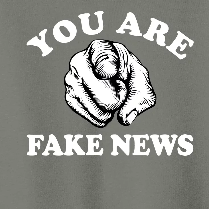 You Are Fake News Funny Trump Political Toddler T-Shirt