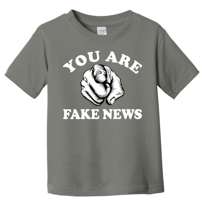 You Are Fake News Funny Trump Political Toddler T-Shirt