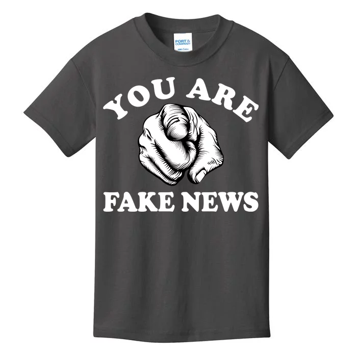 You Are Fake News Funny Trump Political Kids T-Shirt