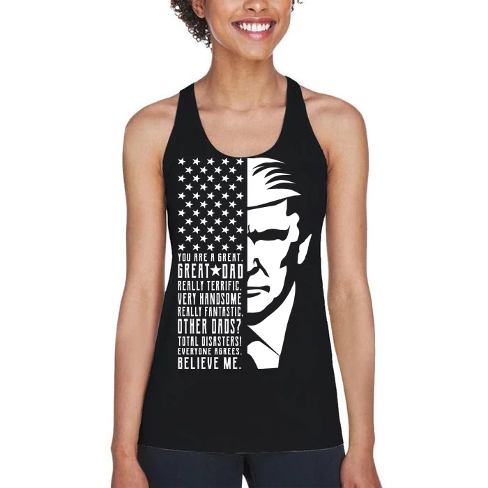 You Are Great Great Dad Trump Father's Day Women's Racerback Tank