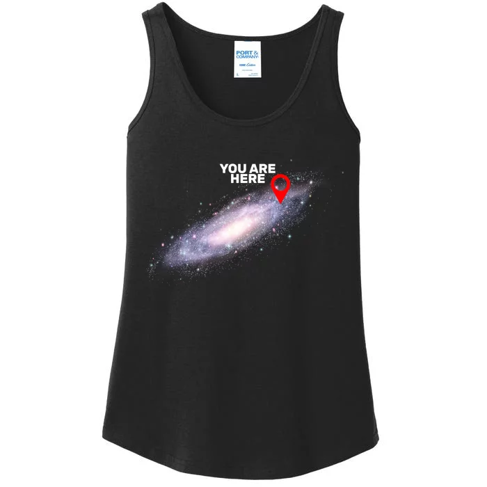 You are Here Galaxy Ladies Essential Tank