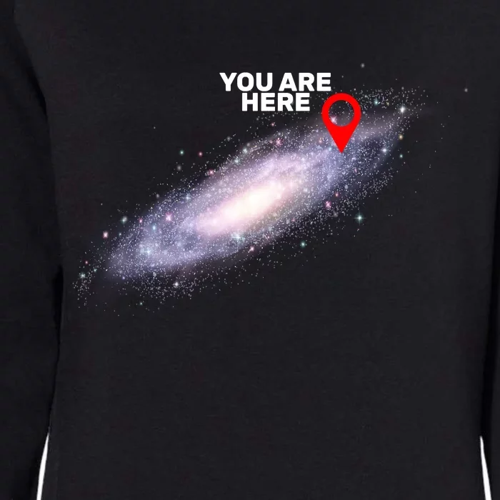 You are Here Galaxy Womens California Wash Sweatshirt