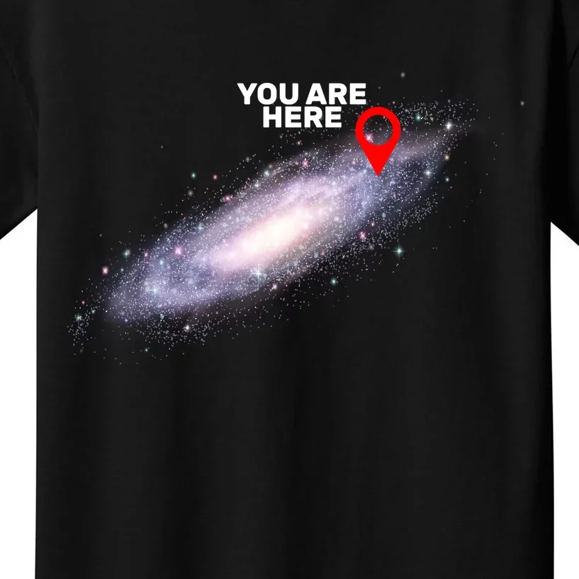 You are Here Galaxy Kids T-Shirt