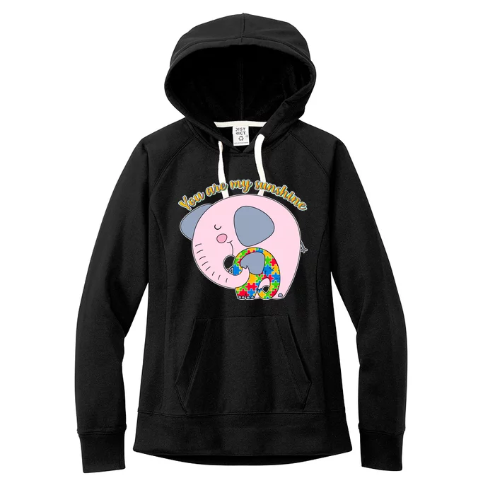 You Are My Sunshine Autism Awareness Women's Fleece Hoodie